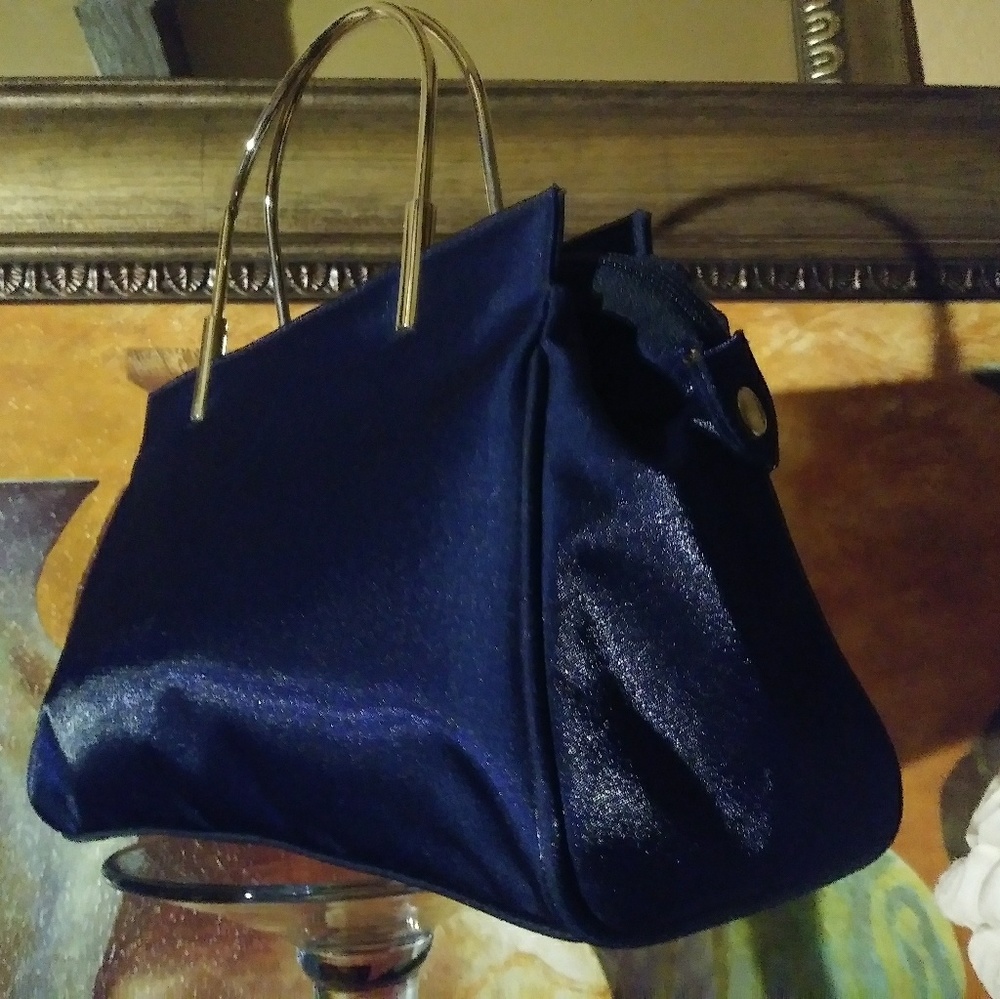 Sparkle Cobalt Blue Baguette Purse